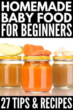 homemade baby food for beginners 27 tips and recipes