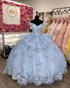 Sweet Fifteen Dresses, Dress Quinceanera Blue, 15 Quinceanera Dresses Blue, Big Blue Quinceanera Dresses, Qinsenara Dresses Blue, Louis Blue Dress, Silver And Blue Quinceanera Dress, Cinderella Dress Sweet 16, Blue Qinsenara Dresses