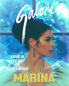 the cover of galae love and fear in hollywood, featuring an image of a woman wearing