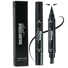 the one pack mascara is in front of an open box and it's black