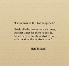 an image of a quote from j r r tolkien