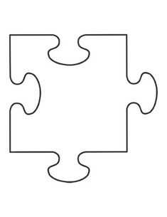 the missing piece of a puzzle is shown in black and white on a white background