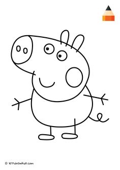 pep the pig coloring page for kids