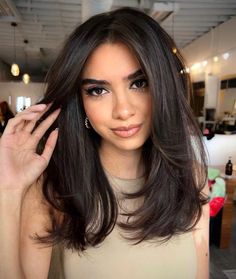 Bang Ideas, Haircuts Straight Hair, Haircut For Thick Hair, Medium Hair Cuts, Long Hair Cuts, Homecoming Hairstyles