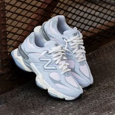 New Balance 9060 (Granite/Pink) - U9060SFB – SNEAKER TOWN New Trending Shoes, 9060 New Balance, Cute Sneaker Outfits, Nb Sneakers, New Balances, Pretty Sneakers, New Balance 9060, Trendy Shoes Sneakers, Jordan Shoes Girls