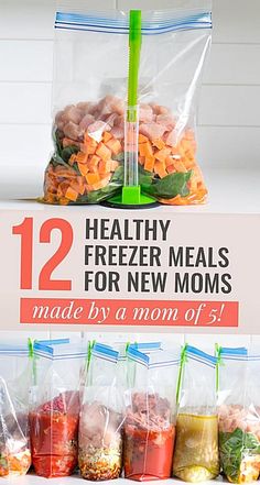 freezer meals for new moms made by a mom of five