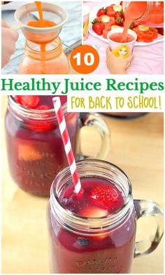 healthy juice recipes for back to school