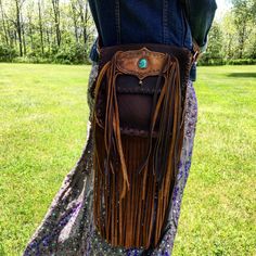 Country Purses, Boot Purse, Western Inspiration, Western Chaps, Leather Fringe Purse, Hippie Cowgirl, Cowgirl Couture, Hip Pouch, Western Cross