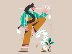 달력 디자인, Naive Illustration, Inspirational Illustration, Illustrations Design, Cubism Art, Spider Art, Isometric Art, 2d Design, Illustration Art Girl