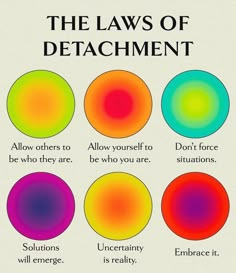 Law Of Detachment, Vie Motivation, Mental And Emotional Health, Self Improvement Tips, Emotional Health