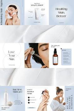 the website is designed to look like it could be used for cosmetics and beauty products