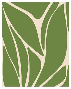 a green and beige wallpaper with leaves on it's back side, in the shape of a rectangle