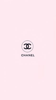 the chanel logo is shown on a pink background