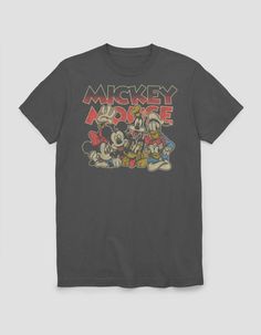 Who Knew That Dressing "mousey" Could Be So Cute!? Celebrate Walt Disney's Most Iconic Character With These Officially Licensed Mickey Mouse And Friends T-Shirts! 100% Cotton. Prewashed For Minimal Shrinkage. Machine Washable. Printed In The U.s.a. This Item Is Unisex Fit And Sizing.officially Licensed.this Item Is Made To Order And May Take A Few Extra Days To Process. All Other Products In Your Order Will Be Shipped Separately. | Disney Vintage Mickey Crew Unisex Tee Disney Shirts For Men, Retro Disney, Disney Vintage, Mickey Shirt, Disney World Shirts, Mickey Mouse Shirts, Disney Tees, Friends Tshirt, Disney Aesthetic