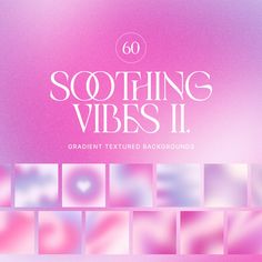 the cover for soothing vibes ii, with pink and white squares in front of it