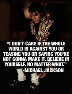 michael jackson quote about caring for children