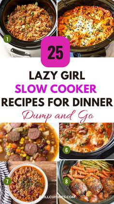 lazy girl slow cooker recipes for dinner dump and go