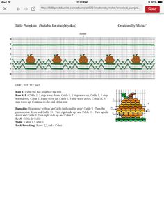 a cross stitch pattern with an image of a pineapple on the front and side