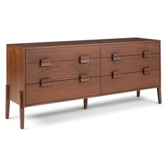 a large wooden dresser with four drawers