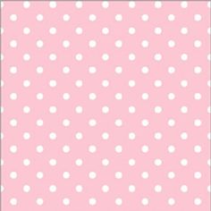 a pink background with white polka dots on the bottom and light gray border at the top