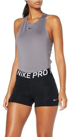 #Elastic closureNike #Pro fabric helps you feel locked in and cool.#Wide elastic waistband provides a secure fit.#3" inseam lets you move freely.#83% POLYESTER 17% SPANDEX Nike Original, Cheap Leggings, Working Out Outfits, Nike Pro Women, Nike Pro Shorts, Leggings Nike, Nike Leggings, Compression Shorts, Training Shorts