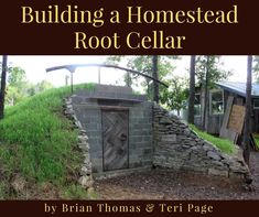 the cover of building a homestead root cellar