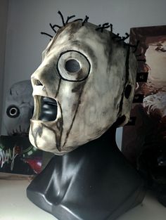 Corey Taylor's mask from Slipknot. Period album by All hope is gone. The mask is made of silicone, harmless to the skin, does not cause allergies.  The mask can be of any color, fastened with straps and elastic bands. The mask is handmade to order. I'm waiting for your message. We don't make our masks out of latex, because latex deteriorates over time and the mask deforms. And our masks are always in good shape. Mask Outfit, All Hope Is Gone, I'm Waiting For You, Corey Taylor, Slipknot, Hope Is, Frappe, Costume Accessories, Elastic Band