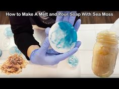 how to make a melt and pour soap with sea moss