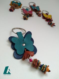 a keychain that has been made to look like a flower