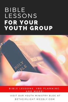 bible lessons for your youth group