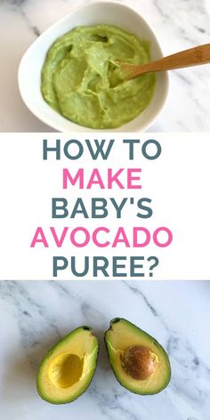 how to make baby's avocado puree?