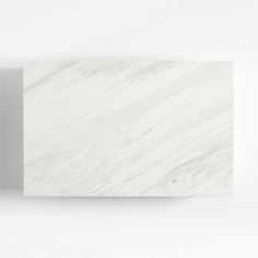 a white marble block on a white background