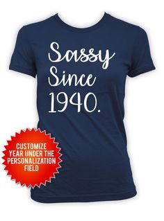 85th Birthday Shirt for Her Bday Gifts Ideas for Women Grandma Birthday T Shirt Custom Year Personalized Tshirt Sassy Since 1940 Birthday - Etsy Canada Presents For Women, Grandma Birthday