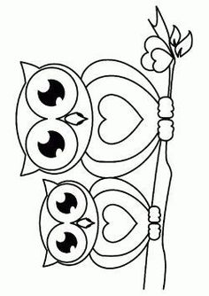 the letter e is for love with two owls holding a flower in its beaks