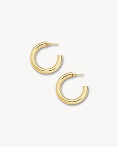 There’s a reason we’ve aptly named these gold hoops. Because they’re ultra-lightweight, they practically float. Measuring at 1” in diameter and 4.5mm thick, these gold hoops are made from recycled brass and 14k gold plating. They are designed to be an evergreen staple in your repertoire. And, it’s a good thing they’re made to last, because gold hoops match pretty much anything! Wear them on their own for a simple, understated look, or layer multiple earrings for a more curated style. Handmade: Our gold and silver hoops are handmade with care to ensure the best quality jewelry. Understated Simplicity: Nothing is more elegant than a simple gold or silver hoop. It adds an elevated touch to your outfit, no matter the outfit. Versatile: Find your perfect hoop with our variety of metal colors, a Bar Keychain, 8th Grade Dance, Mens Glasses Fashion, Multiple Earrings, Hoop Charms, Versatile Jewelry, Day Outfits, 8th Grade, Gold Hoops