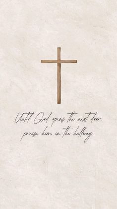 a cross with the words unto god grace the most true peace in the world