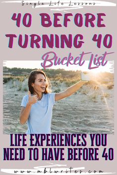 Turning 40 Bucket List, Crazy Bucket List Ideas, New Year Bucket List Ideas, 20s Bucket List, Autumn Bucket List Ideas, Before Turning 40, 40 Bucket List, Fun Bucket List Ideas, Thirty And Thriving