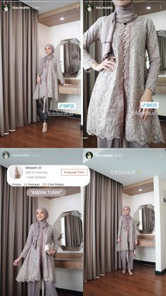 Kuliah Outfit, Mix And Match Outfits Hijab, Match Outfits, Fashion Dresses Formal, Outfits Hijab, Kebaya Dress