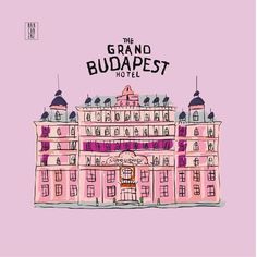 the grand budapest hotel in pink and purple