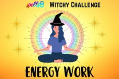 a woman in a witches hat is doing yoga