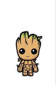 an image of a baby groot with a speech bubble