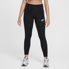 There's a reason we call these our Classic leggings. A staple for everyday wear, they're made from fabric that's thick but still lightweight, peachy-soft but still strong. Plus, they stretch with your every move and feature a high-waisted design to help you stay comfortably covered. Nike Leggings Women, Nike Legging, Nike Clothes, Classic Girl, Leather Office, 2024 Christmas, Nike Leggings, Fly Girl, Girls High