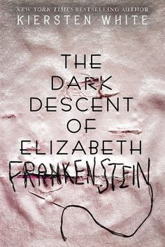 the dark descent of elizabeth franklin, written in black ink on a pink paper background