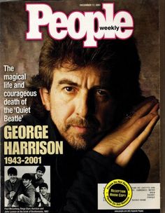 the cover of people magazine with george harrison