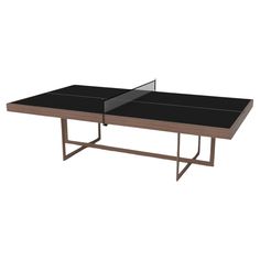 a ping pong table is shown with the net on it's top and bottom