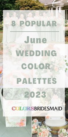 wedding color palettes for the bride and groom