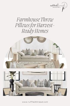 the front and back cover of a catalog for furniture that is white with gray accents