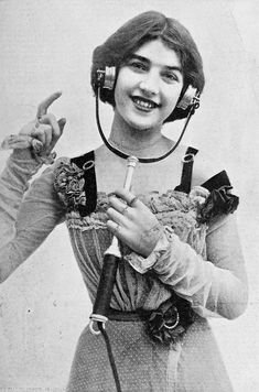 Telephone Line, New Headphones, Ghost In The Machine, Gilded Age, Retro Futurism, Dieselpunk, Vintage Pictures, Vintage Beauty, Vintage Photography