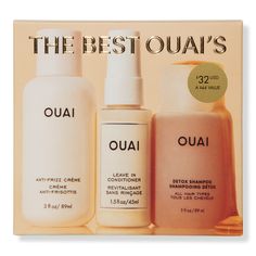 The Best OUAI's Holiday Kit - OUAI | Ulta Beauty Oui Shampoo And Conditioner, Ouai Hair Products, Ouai Products, Warm Eyeshadow Palette, Ouai Hair Oil, Keeping Hair Healthy, Warm Eyeshadow, Summer Hair Care, Ouai Hair