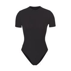 FITS EVERYBODY T-SHIRT BODYSUIT | ONYX - FITS EVERYBODY T-SHIRT BODYSUIT | ONYX Tshirt Bodysuit, High Neck Bodysuit, Bodysuit Tops, Shirt Bodysuit, Square Neck Bodysuit, Women's Shapewear, Short Sleeve Bodysuit, Black Bodysuit, Christmas Wishlist